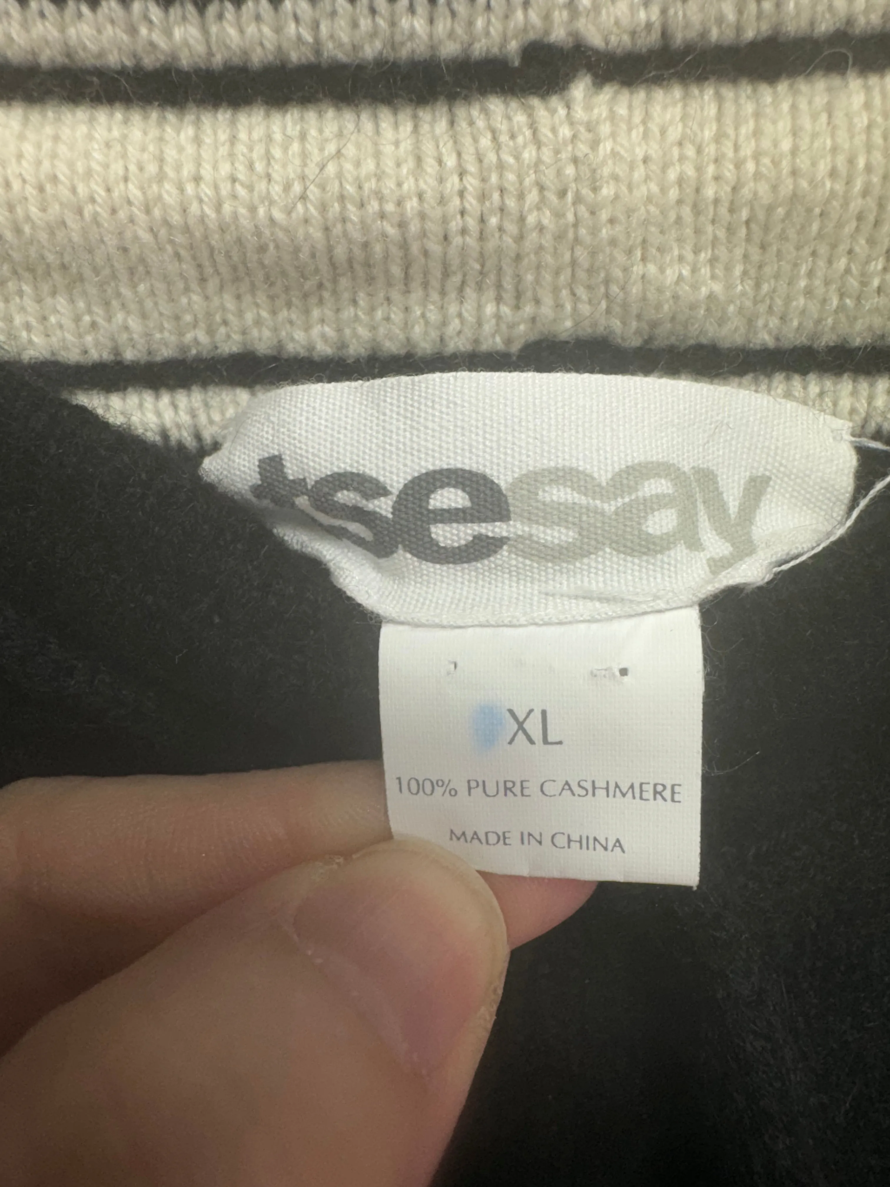 100% Cashmere Drawstring Pants Tsesay, Size XL