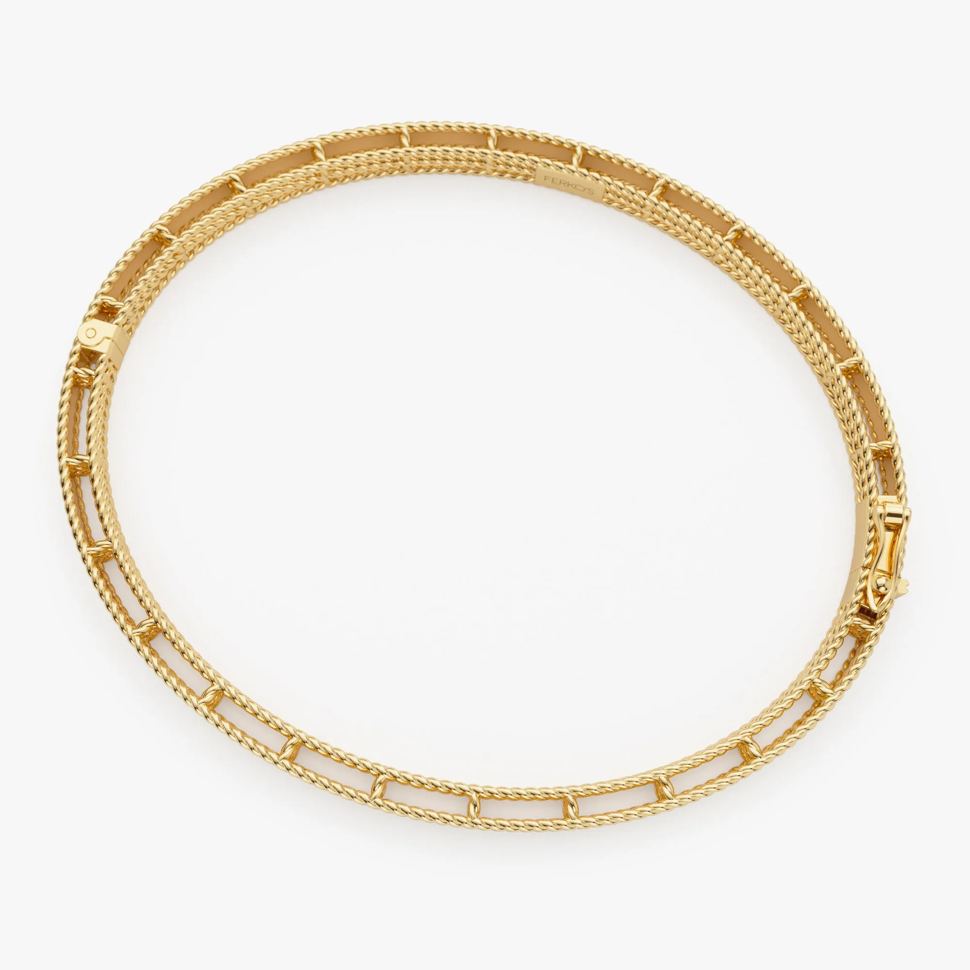 14K Milgrain Edge Gold Bangle Bracelet