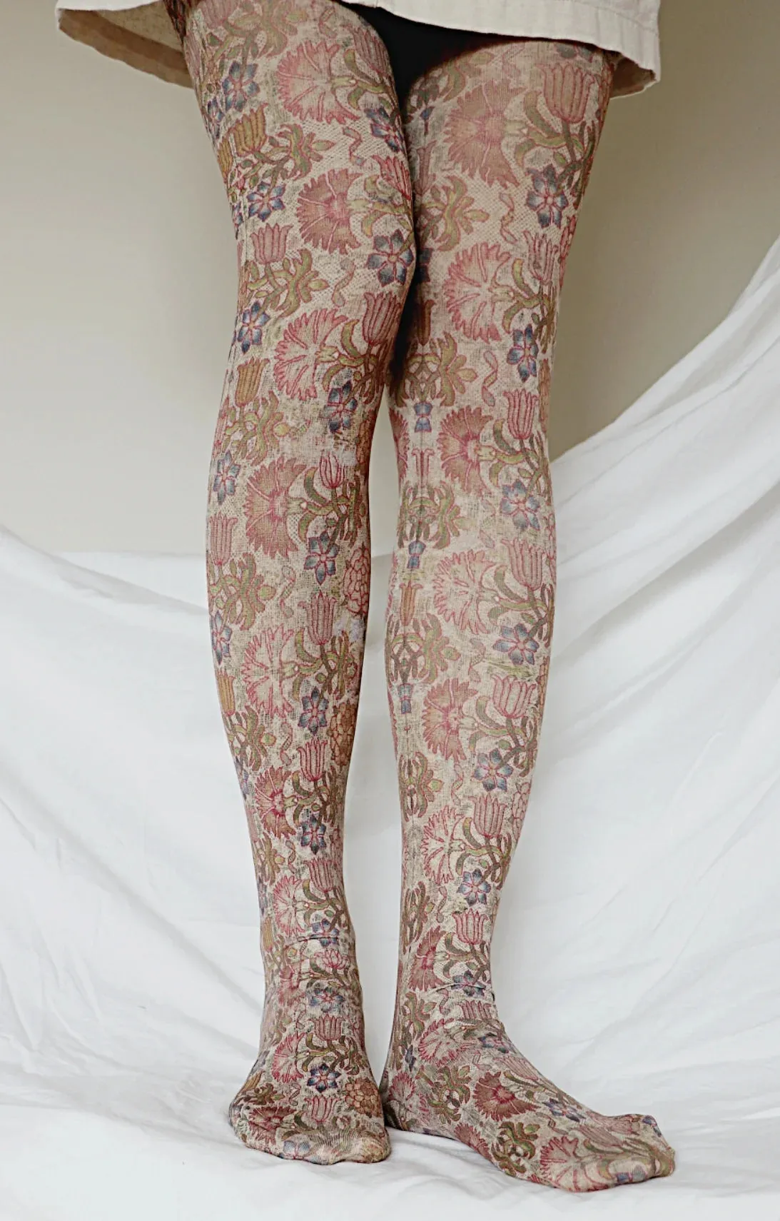 17th Century Panel Printed Art Tights