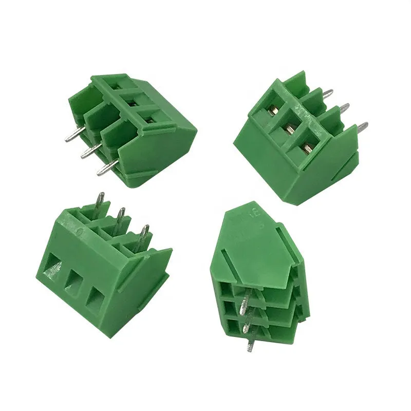 45-Degree Screw Terminal Block 3 Pin Connector TBC 5mm Pitch