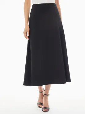 A-Line Jersey Knit Maxi Skirt