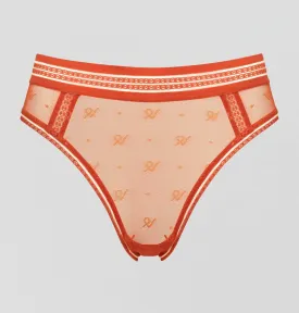 Abstract mesh deep brazilian [Papaya]