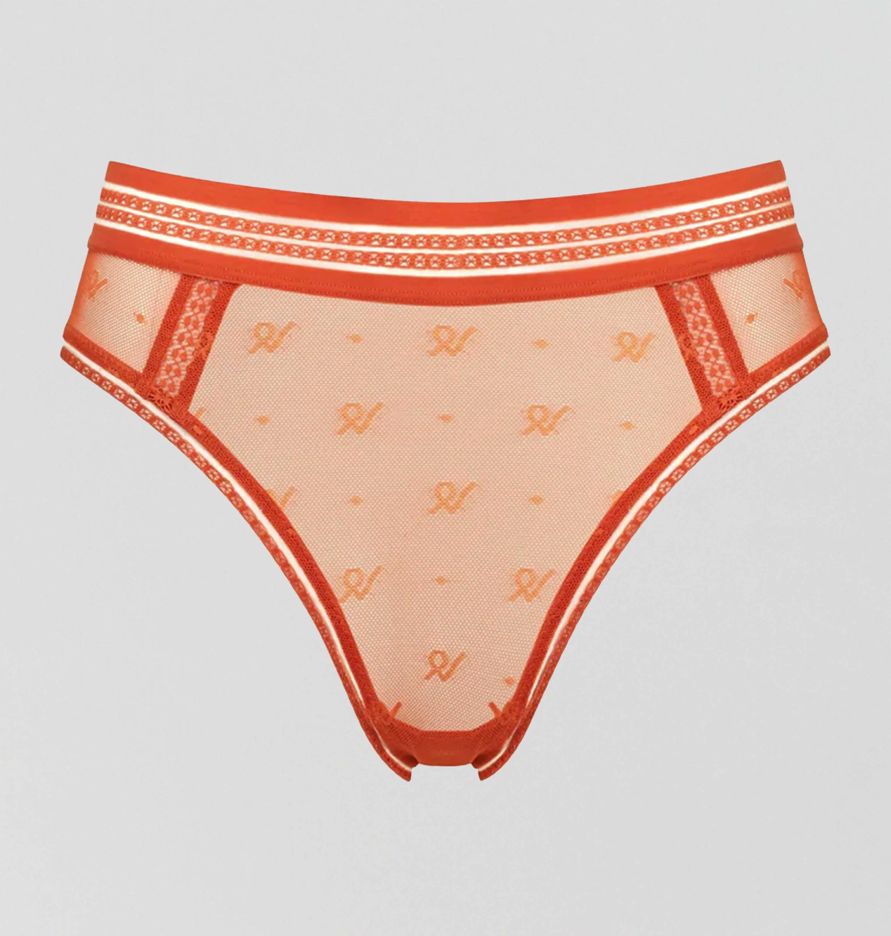 Abstract mesh deep brazilian [Papaya]