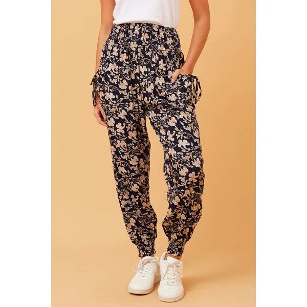 ABSTRACT PRINT HAREM PANTS