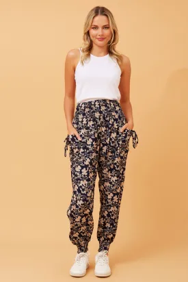 ABSTRACT PRINT HAREM PANTS