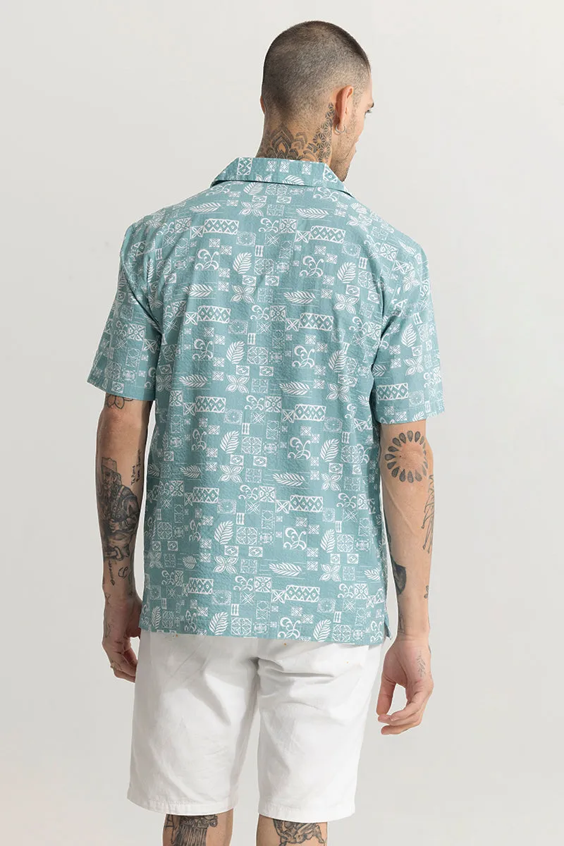 Acacia Blue Seersucker Shirt