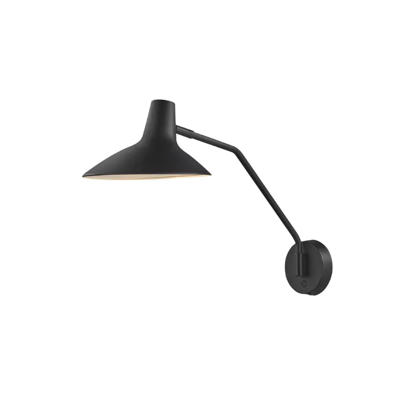 Adjustable Industrial Black Wall Light