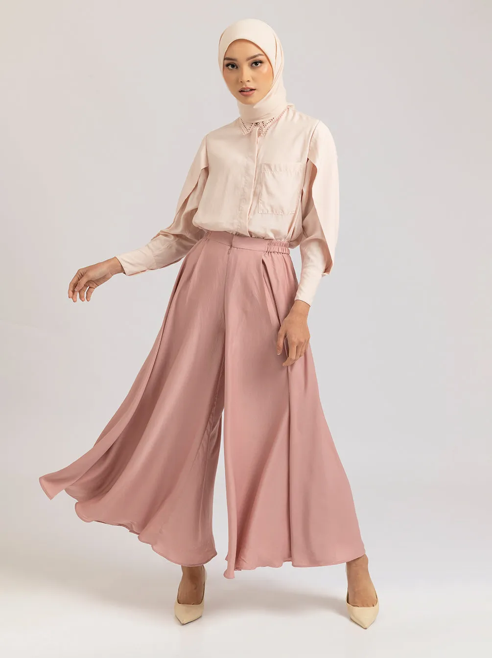 ANIKA PANTS PLAIN PINK