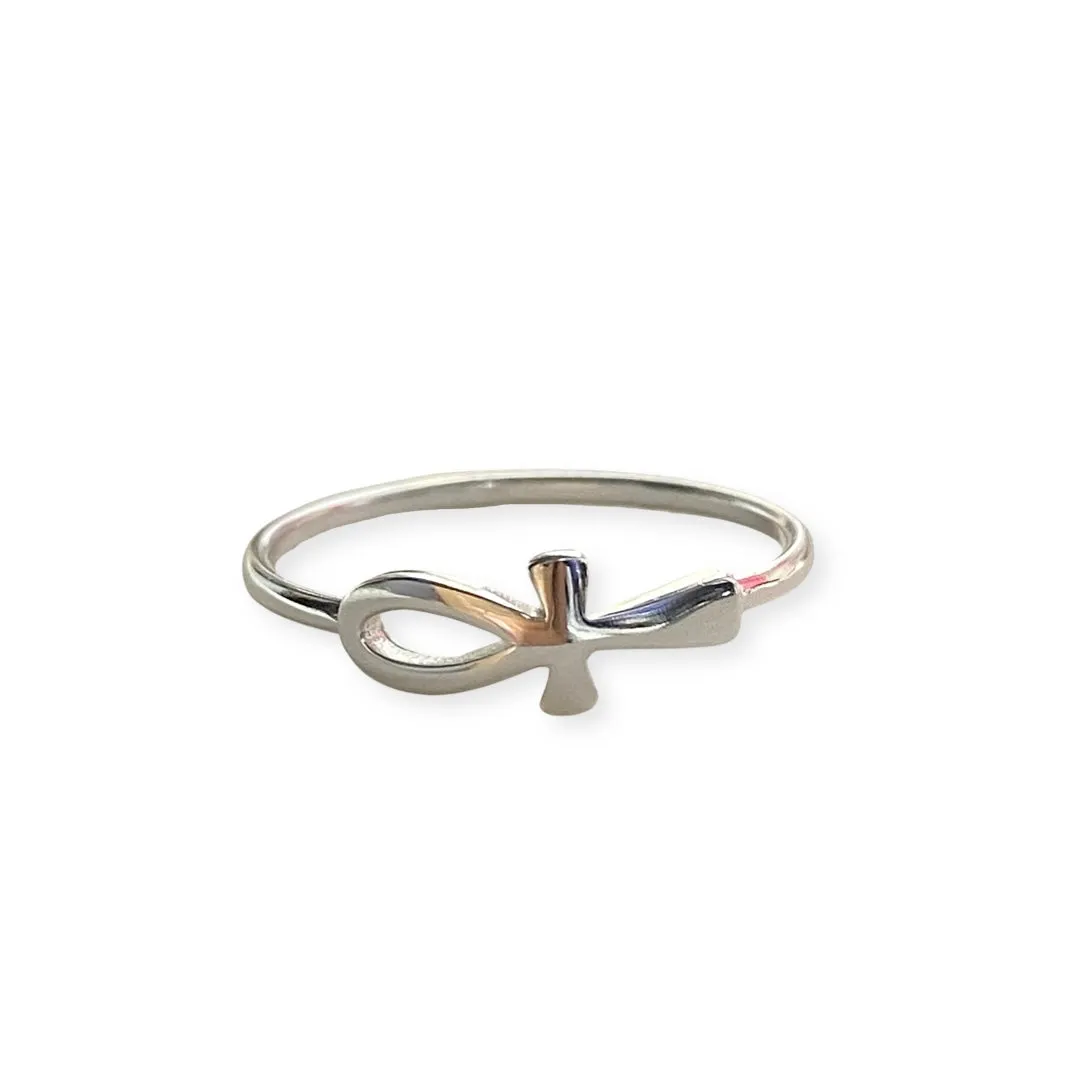 Ankh Cross Ring