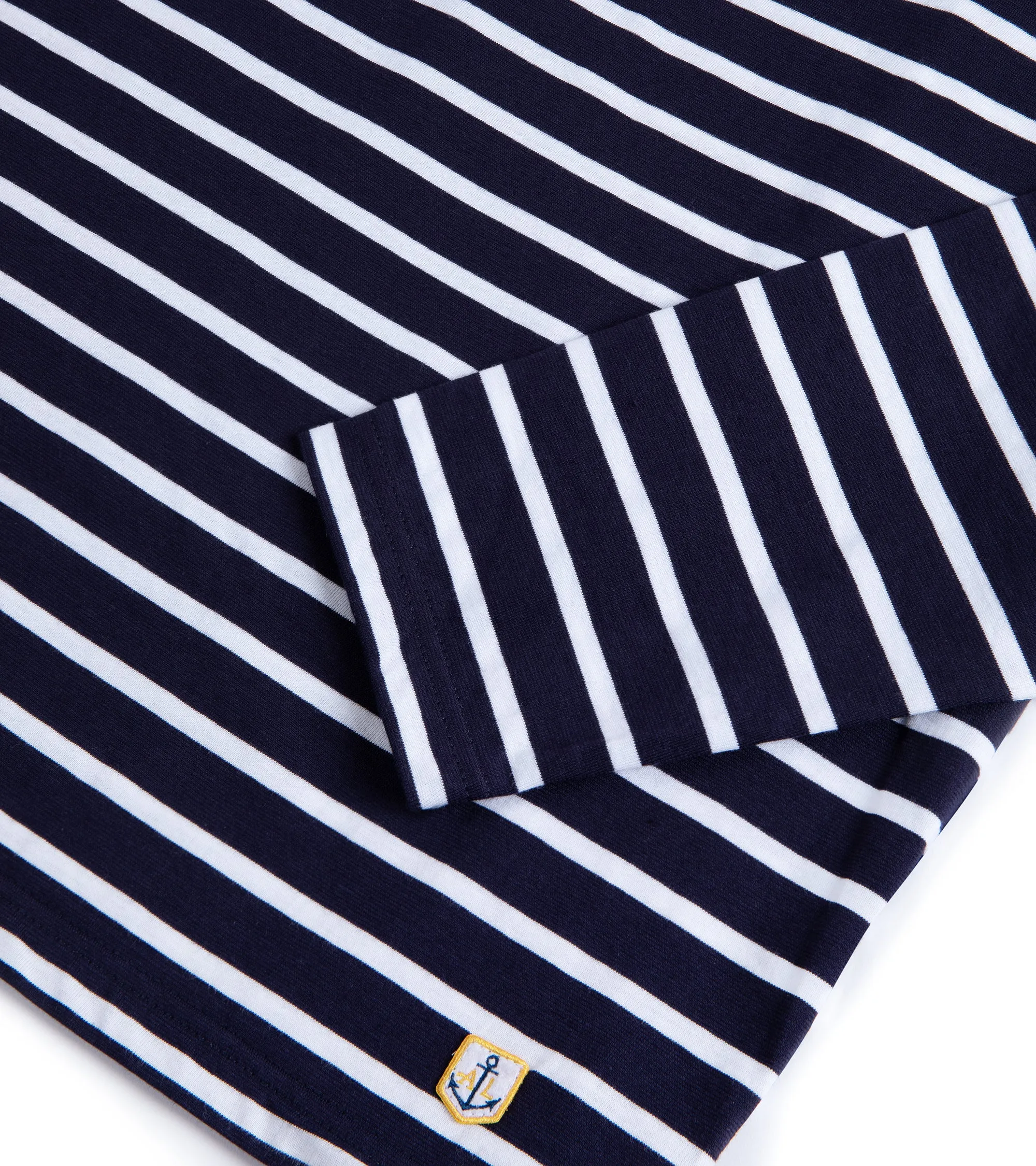 Armor Lux Lightweight Breton Striped T-Shirt: Navy White