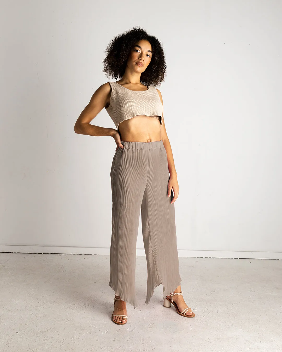 Asymmetrical Pleat Pants | XS-3X- Available SS24