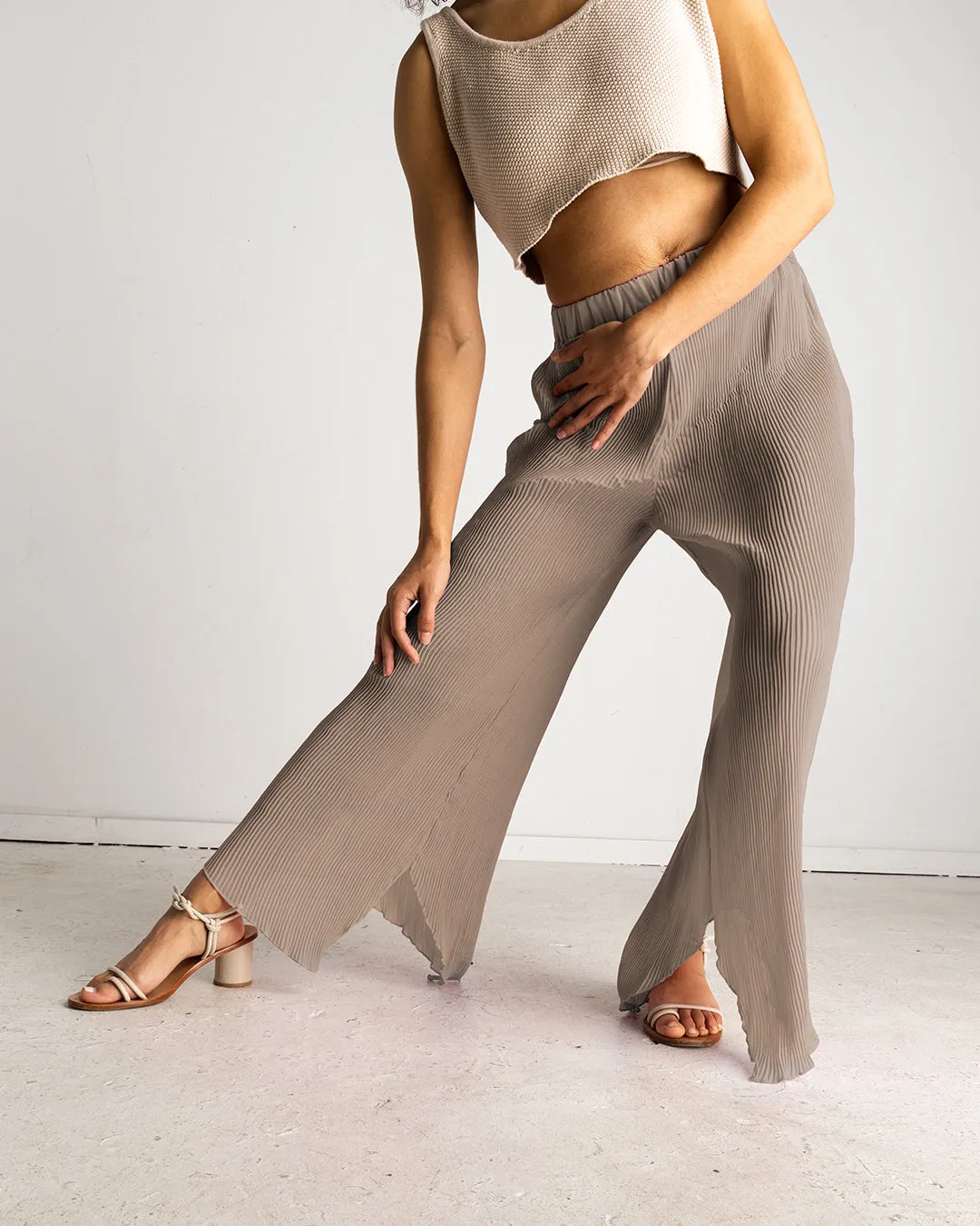 Asymmetrical Pleat Pants | XS-3X- Available SS24