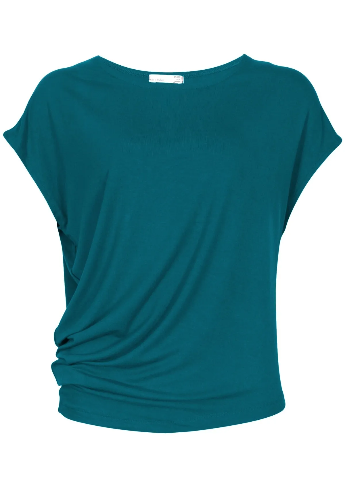 Asymmetrical Rayon Top Teal