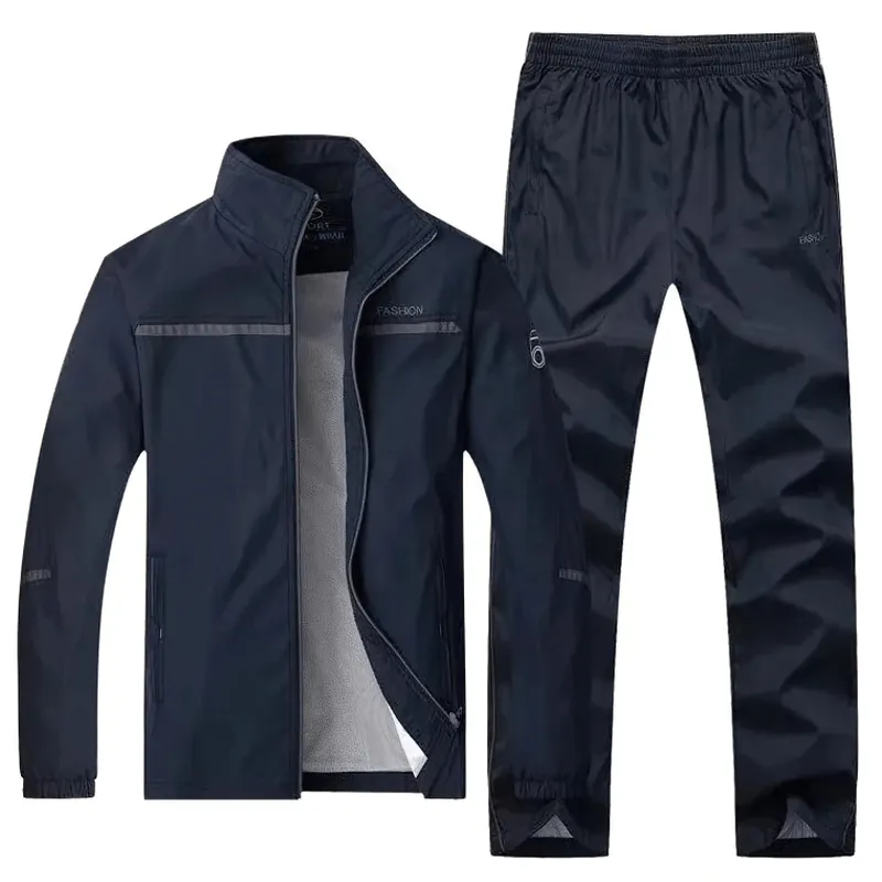 Athletic Zip Jacket and Elastic Waist Pants - SF2037