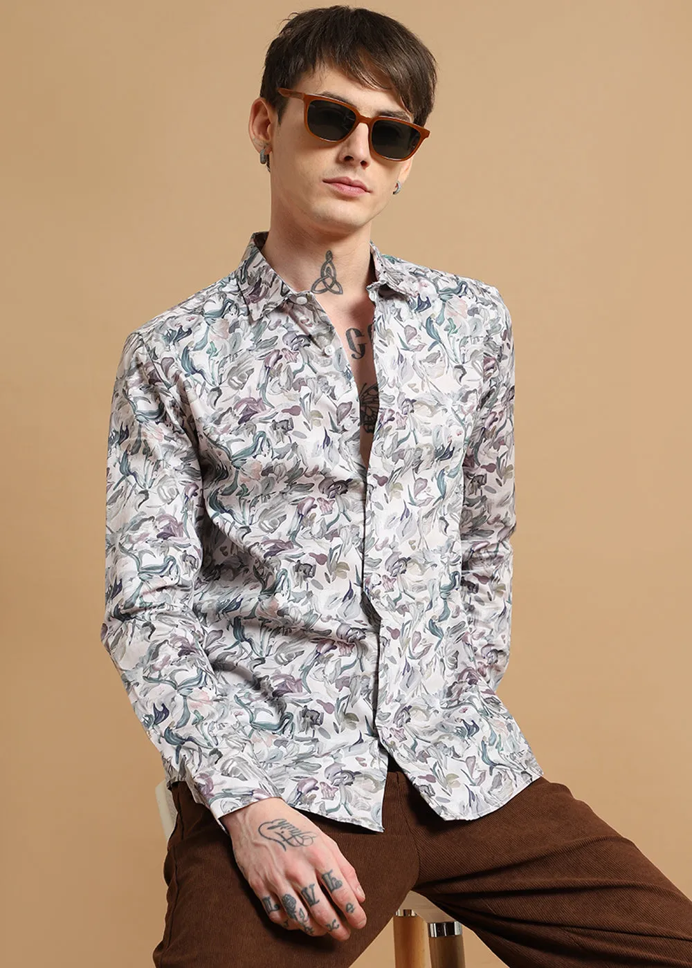 Azalea Floral Printed Shirt