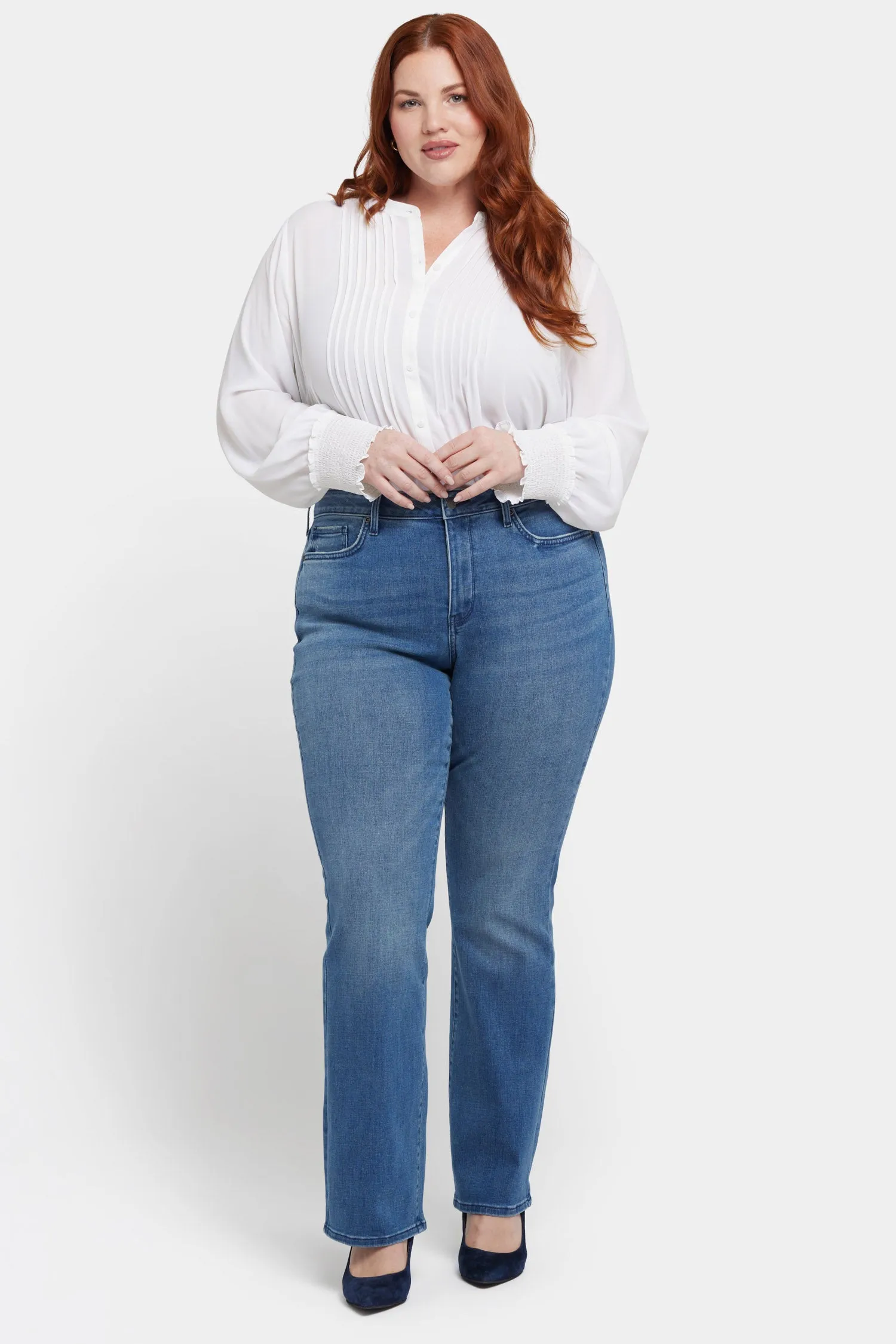 Barbara Bootcut Jeans In Plus Size - Cascade Wave