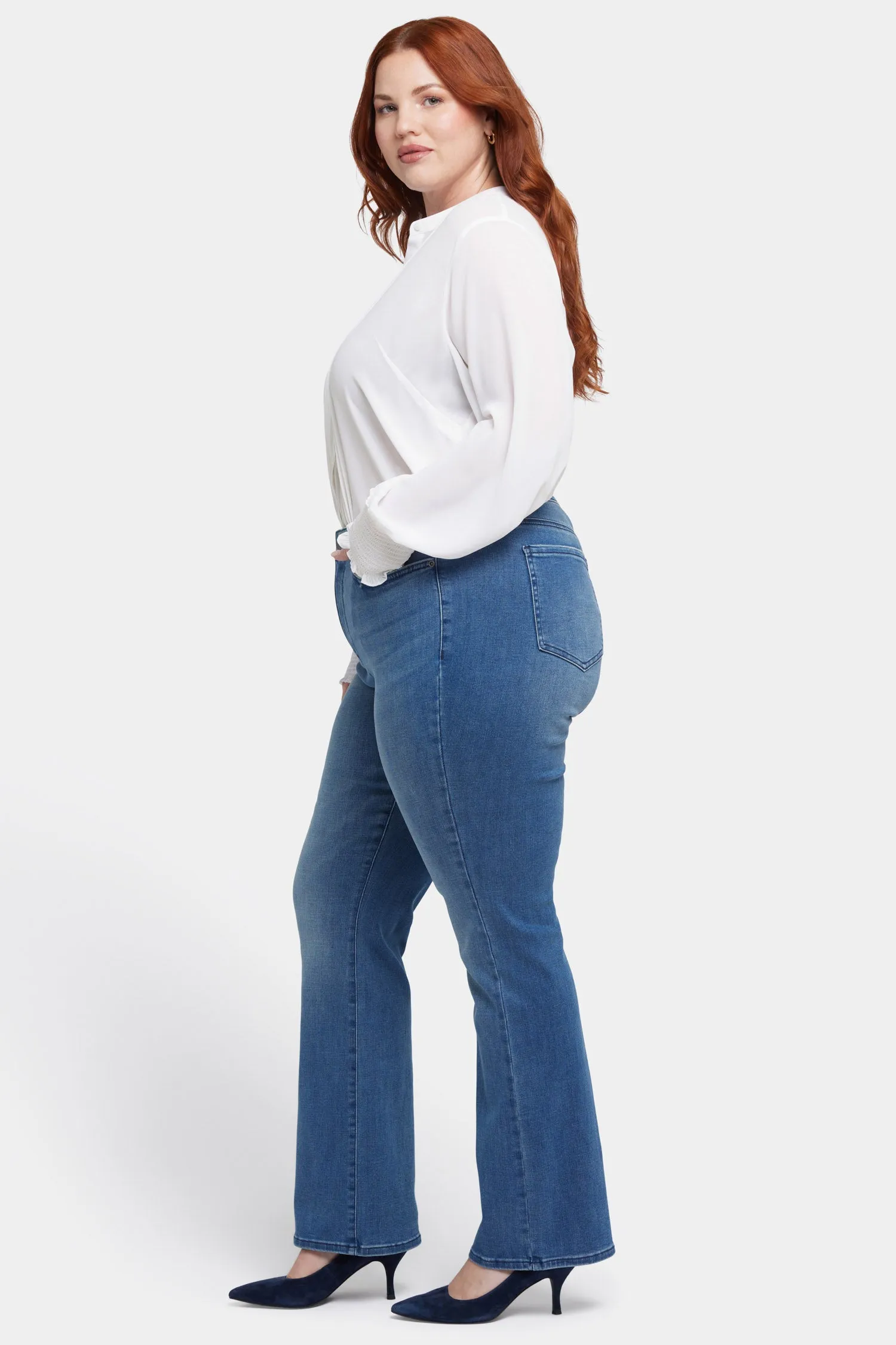 Barbara Bootcut Jeans In Plus Size - Cascade Wave