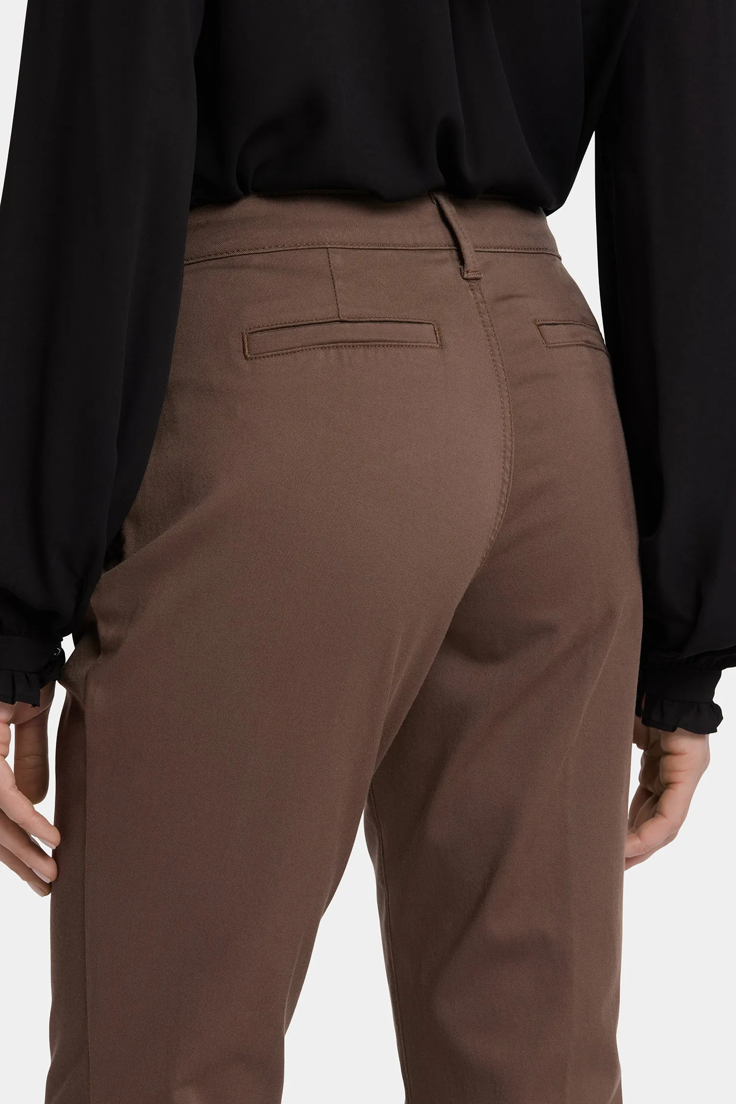 Barbara Bootcut Trouser Pants - Dark Wood