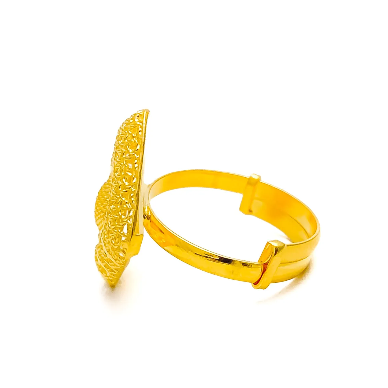 Beautiful Symmetrical 22k Gold Semi Statement Ring