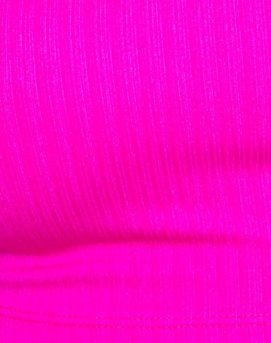 Berries Top in Nylon Spandex Magenta