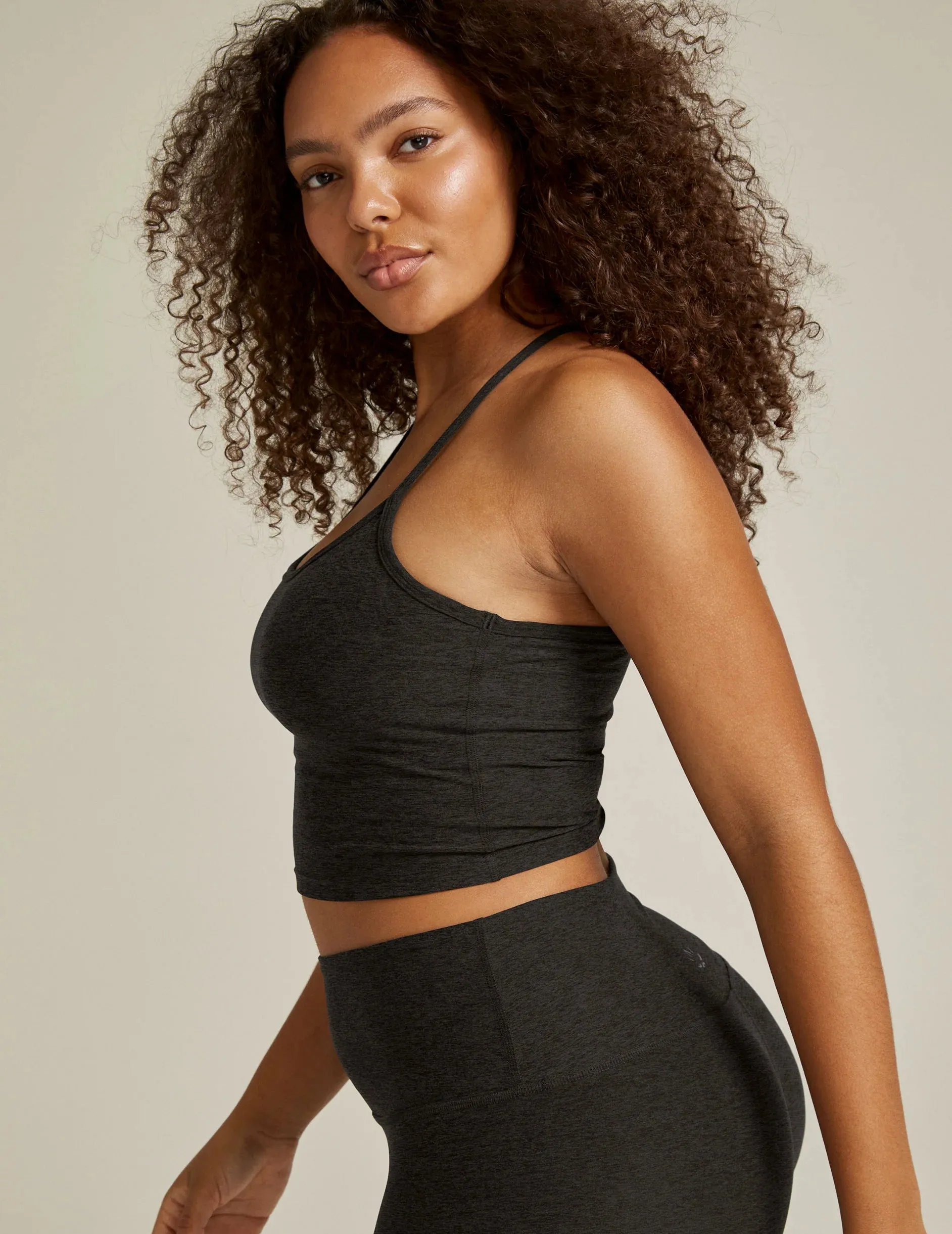 Beyond Yoga Slim Crop Racerback - Darkest Night