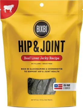 Bixbi Hip & Joint Beef Liver Jerky Recipe Dog Treats