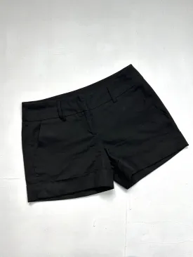 Black low rise office mini short (S)