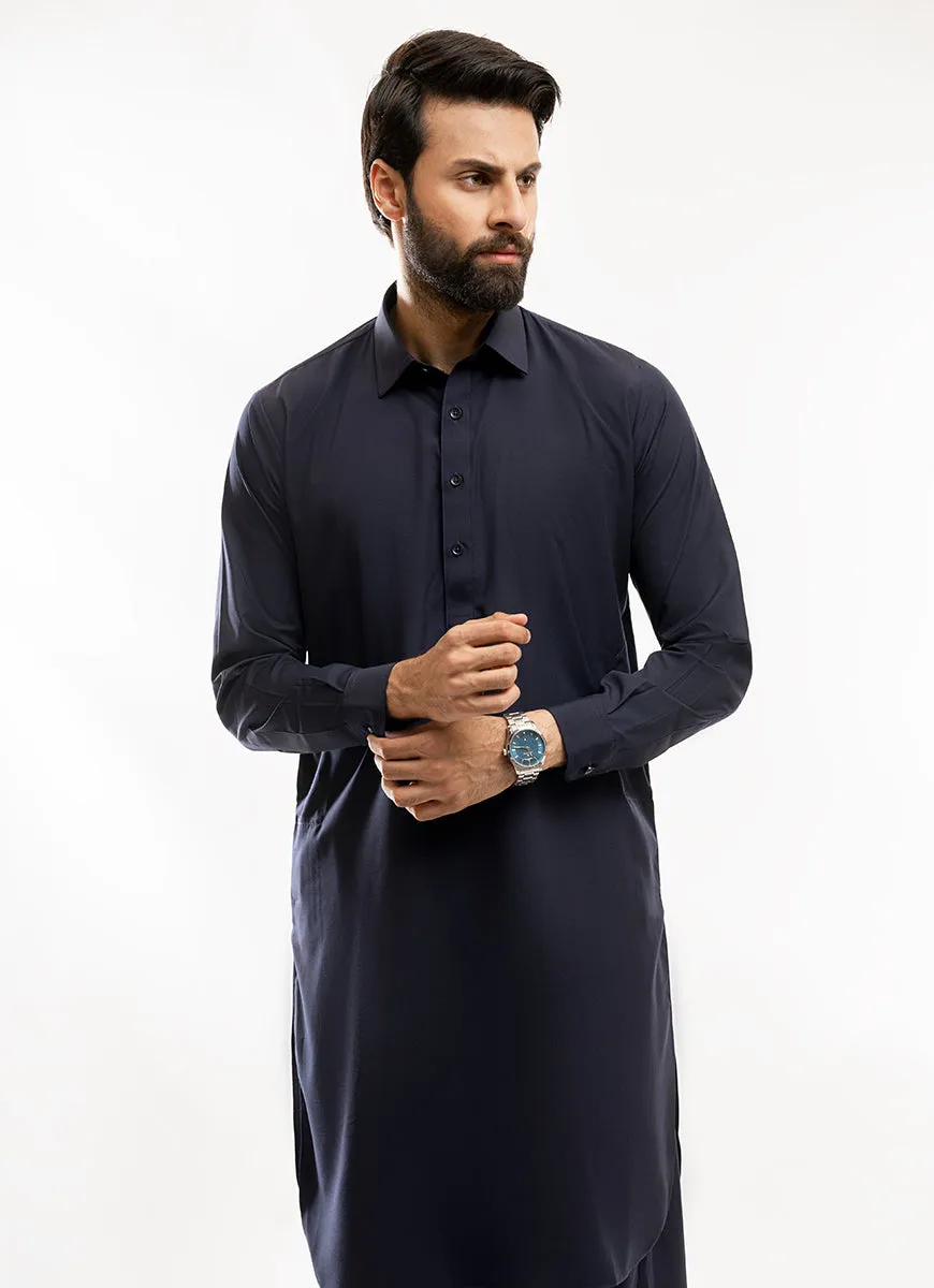 Blue Plain, Synthetic Bosky Shalwar Kameez