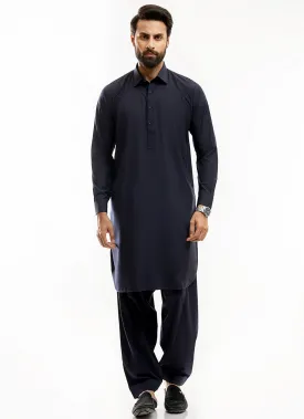 Blue Plain, Synthetic Bosky Shalwar Kameez