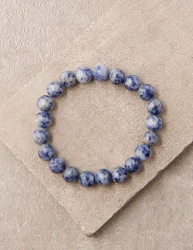 Blue Sodalite Bead Bracelet