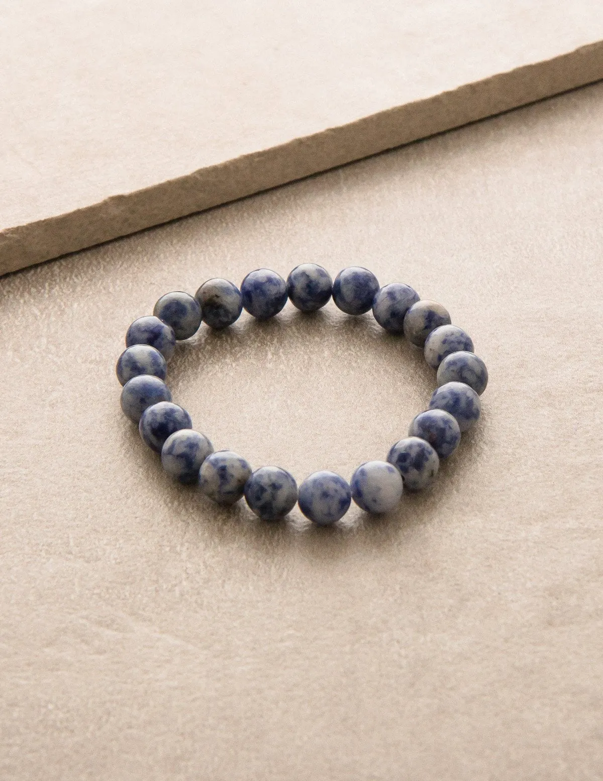 Blue Sodalite Bead Bracelet