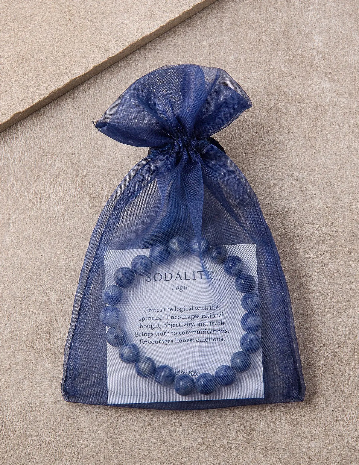 Blue Sodalite Bead Bracelet