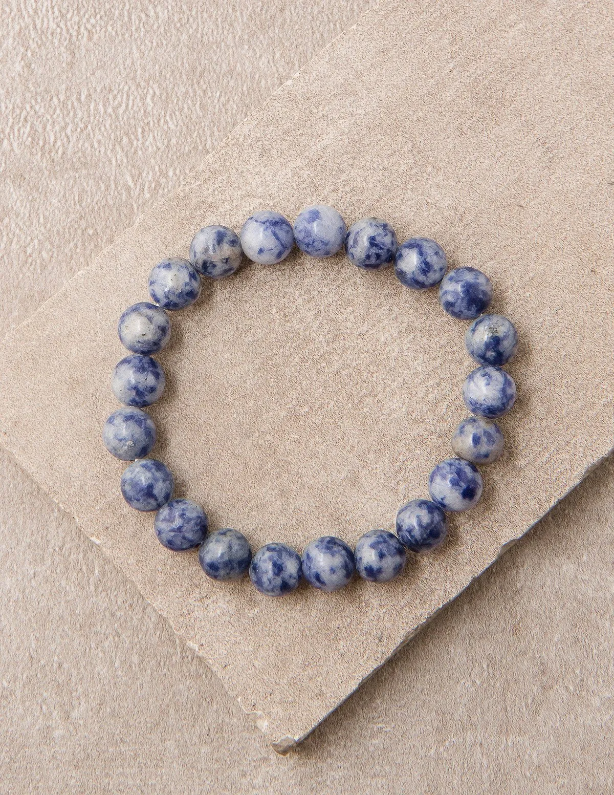 Blue Sodalite Bead Bracelet