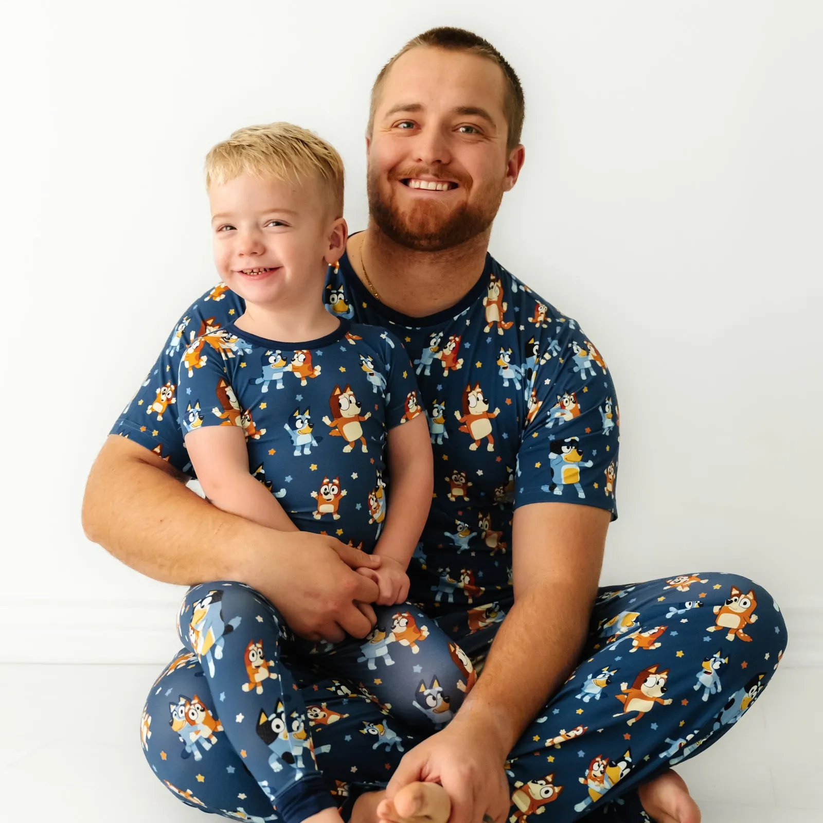 Bluey Dance Mode Men's Short Sleeve Pajama Top