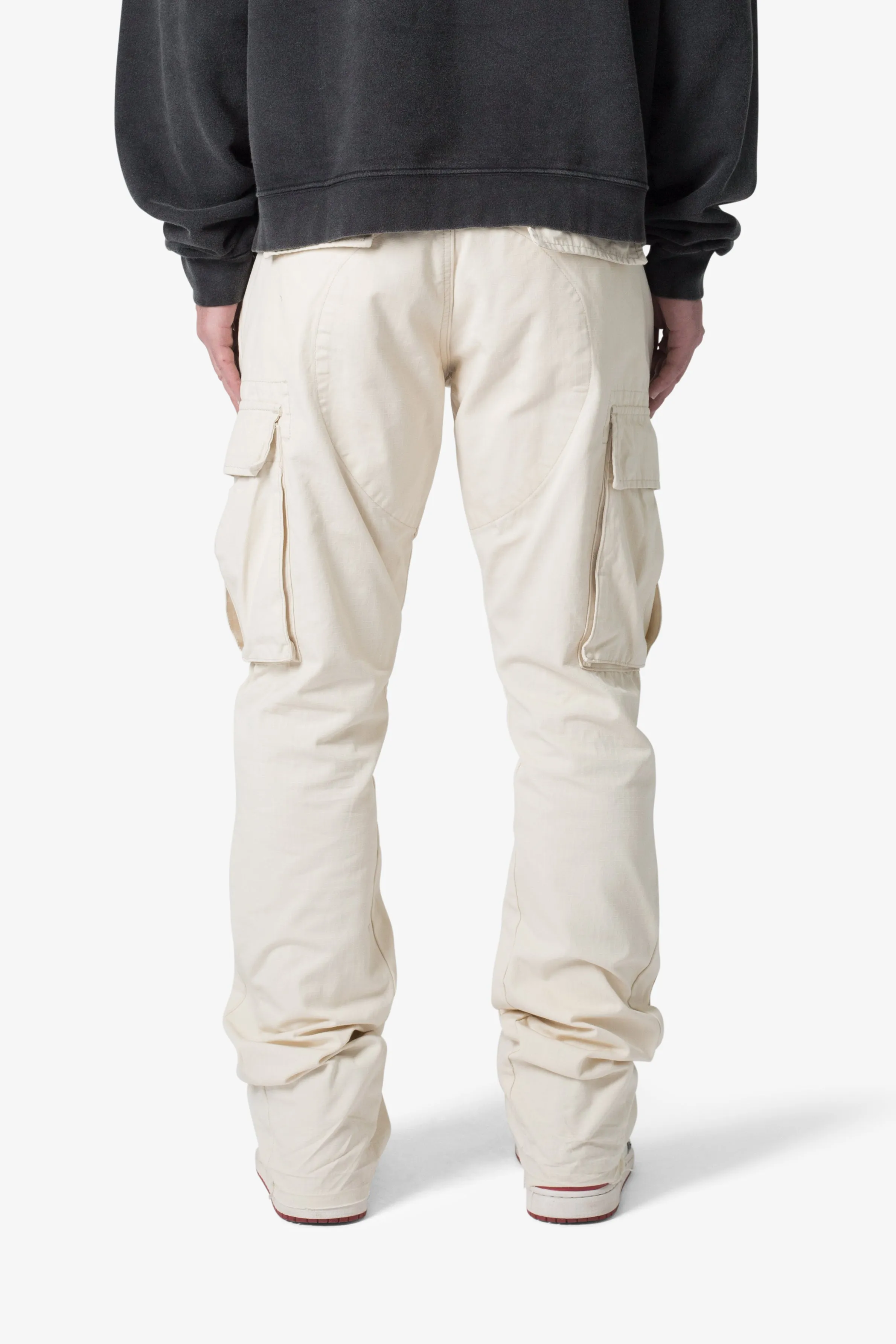 Bootcut Cargo Pants - Khaki