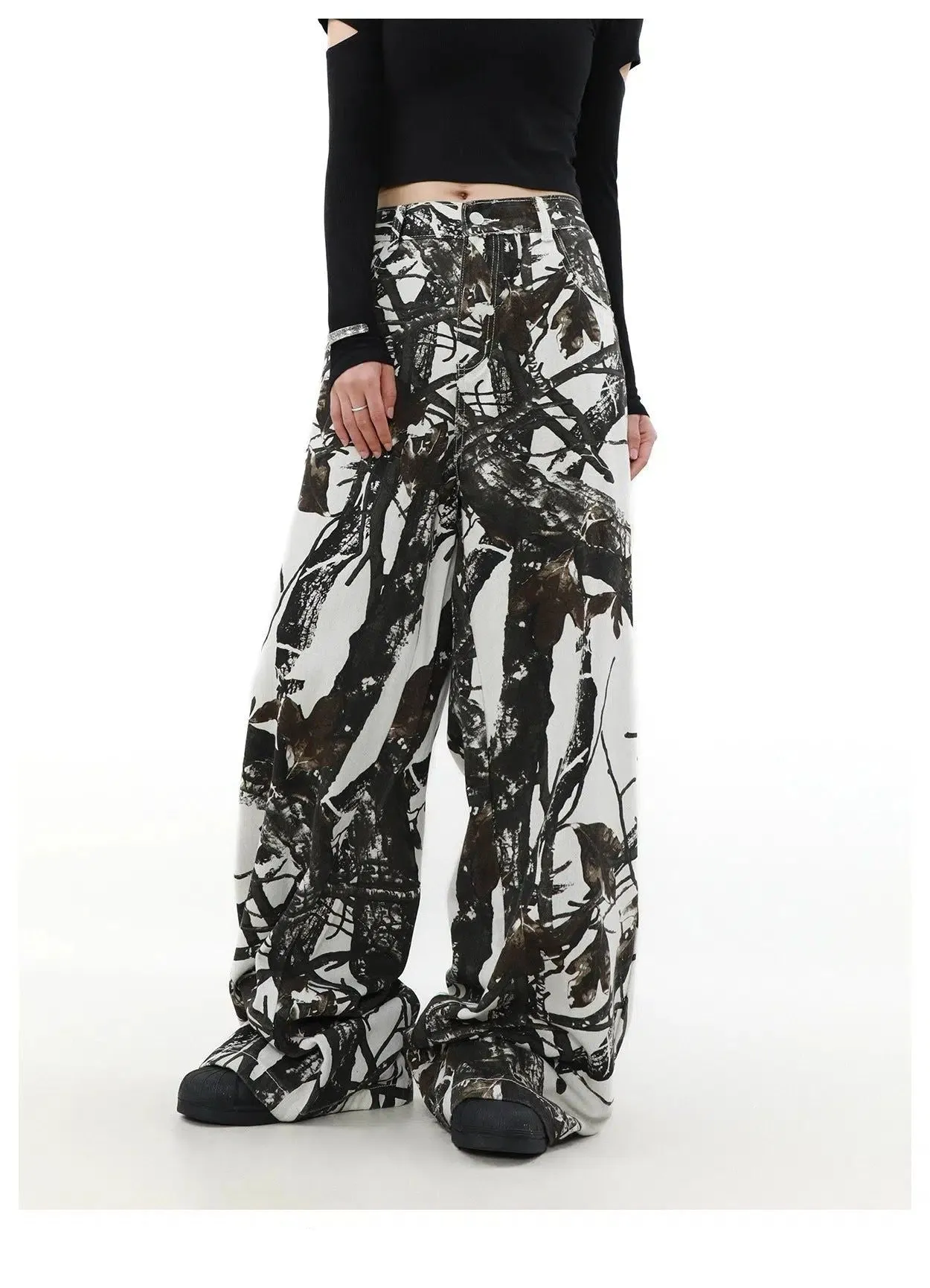 Branches Printed Straight Pants