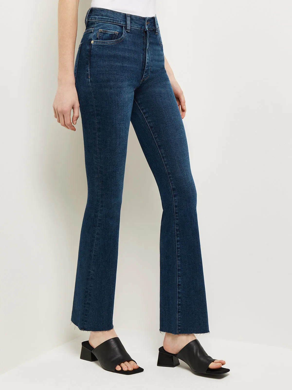 Bridget High-Rise Bootcut Jeans, Seacliff