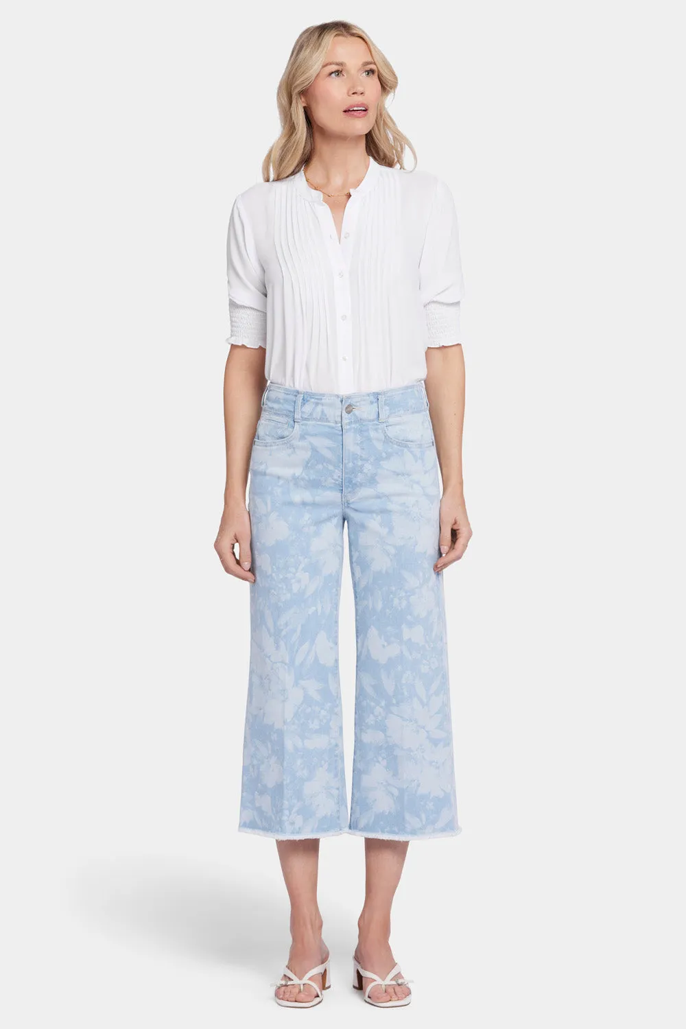 Brigitte Wide Leg Capri Jeans - Marian Annabella