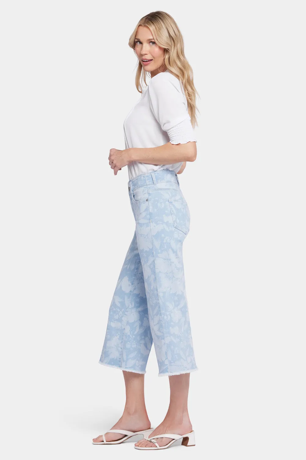 Brigitte Wide Leg Capri Jeans - Marian Annabella