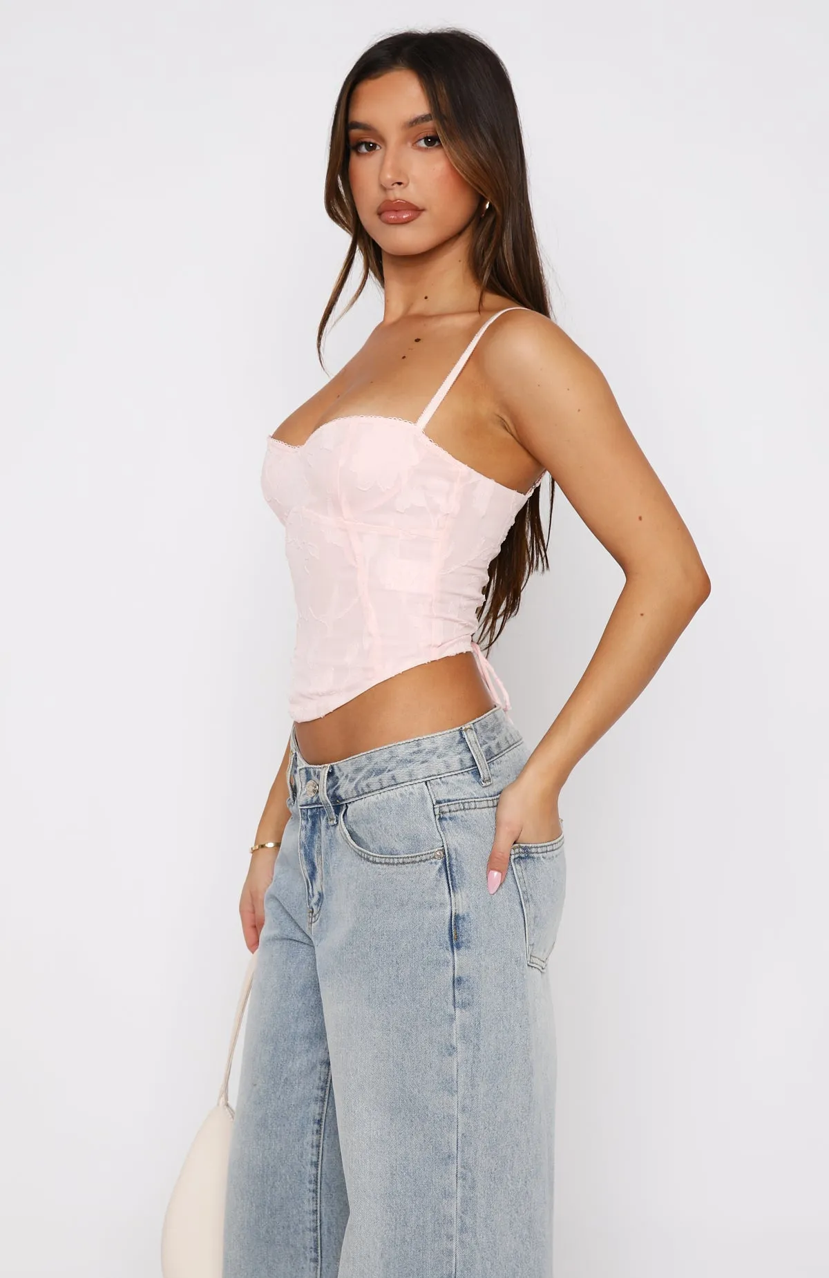 Broken Dreams Bustier Baby Pink