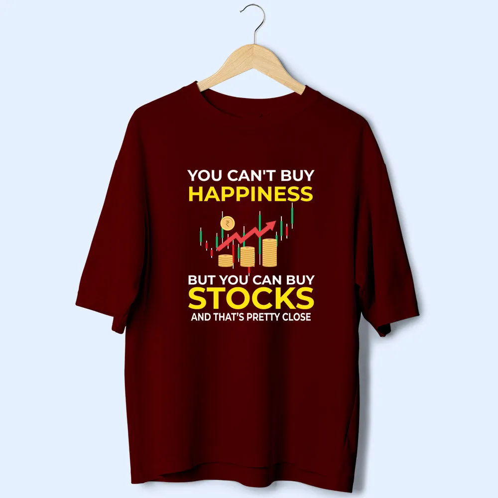 Buy Stocks (Front Print) Oversized T-Shirt