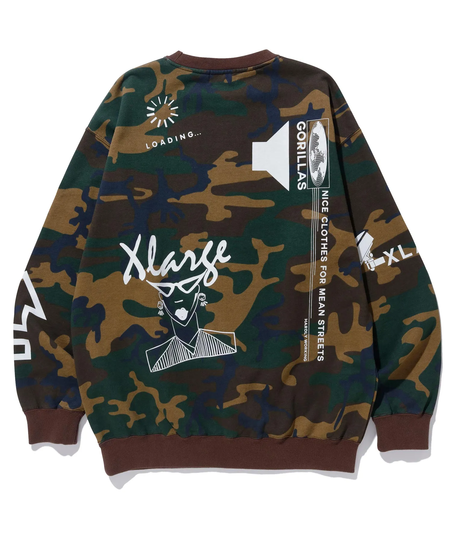 CAMO CREW NECK SWEAT