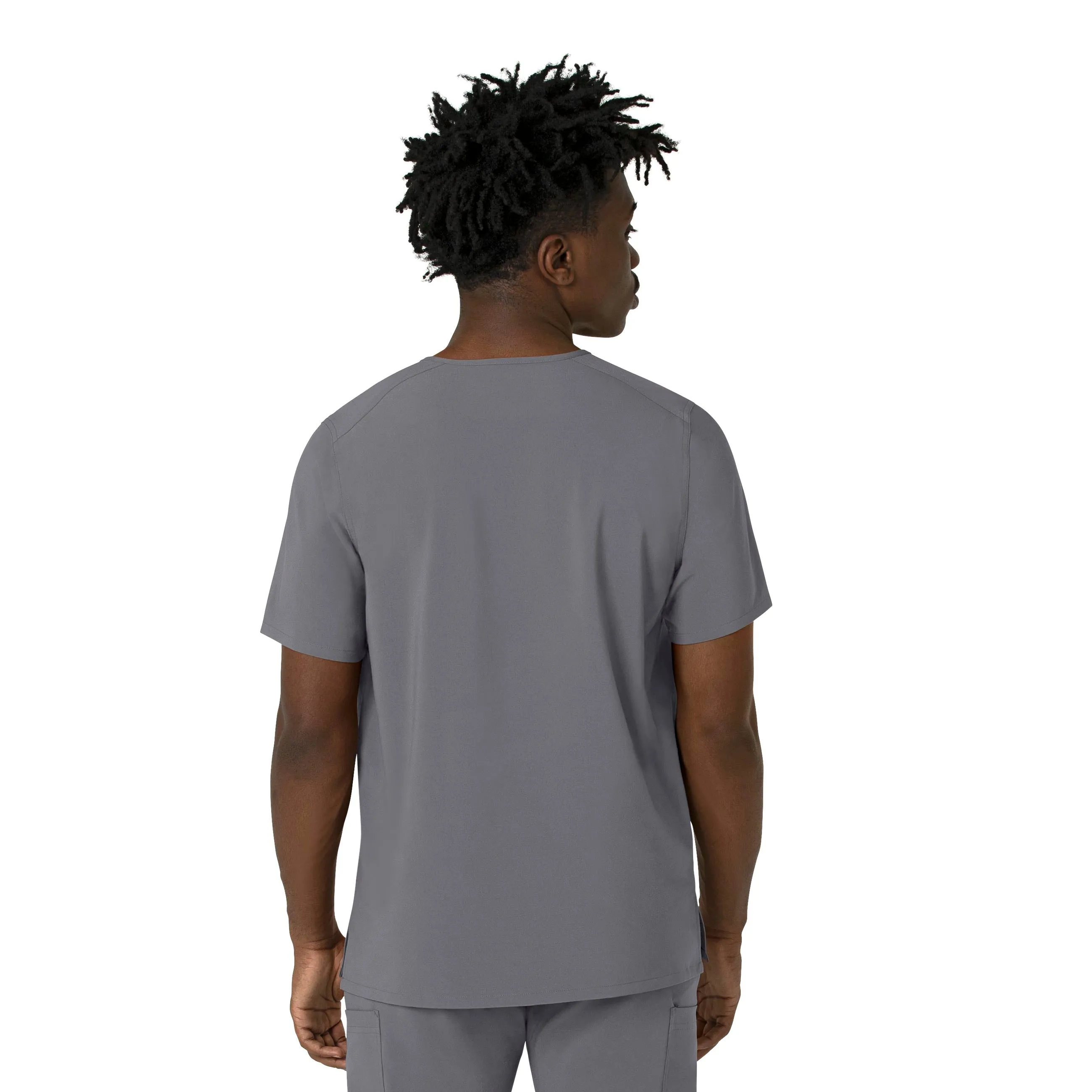 Carhartt Force Cross-Flex Men's V-Neck Scrub Top - Pewter