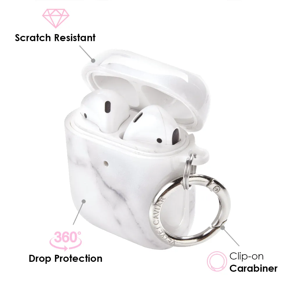 Carrara Marble AirPod Case