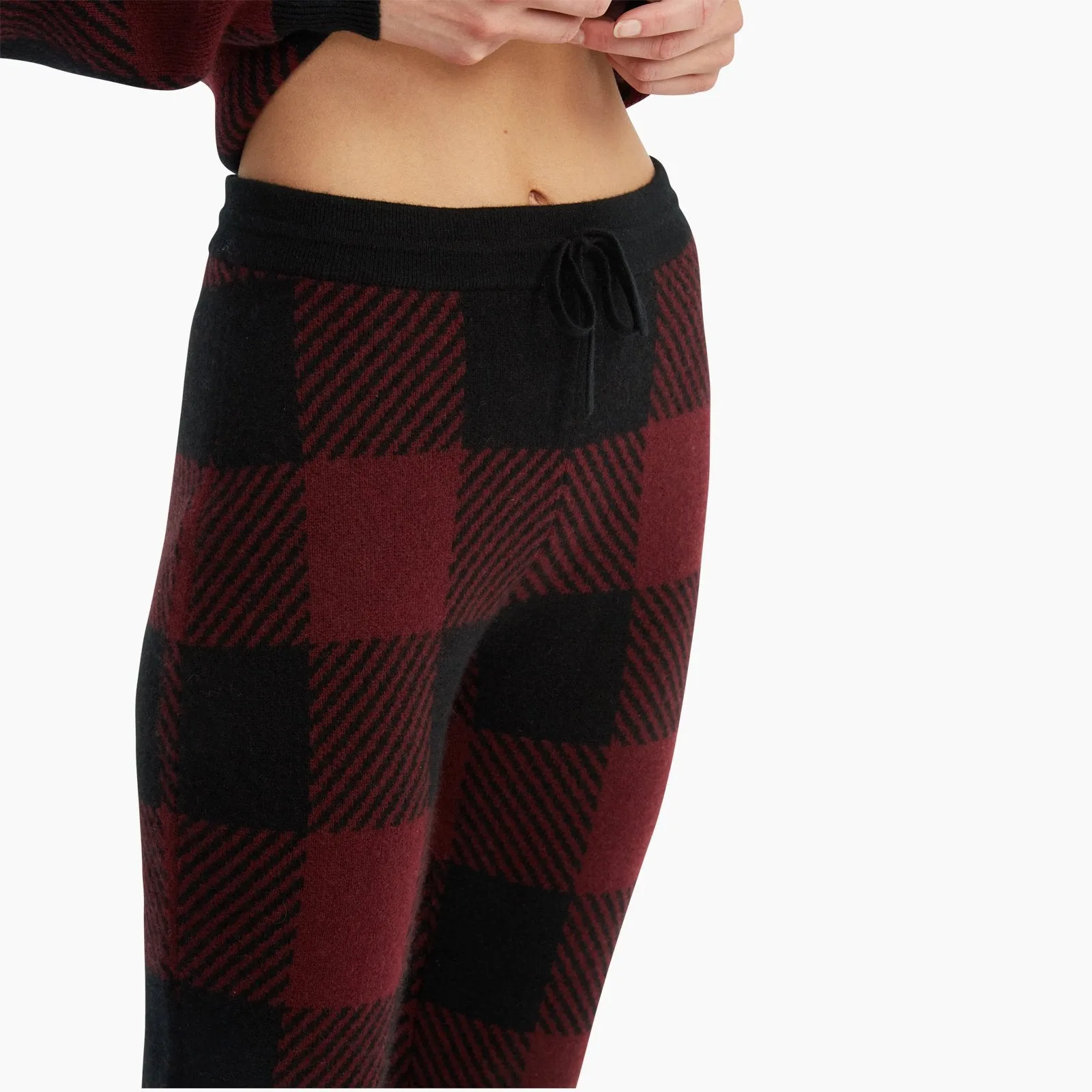 Cashmere Plaid Matchback Jogger