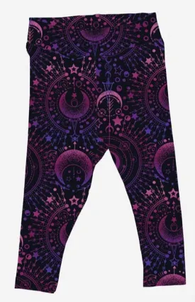 Celestial Moon - Adult & Kids Thigh Pocket Casual Cloud Soft Yoga Band Leggings