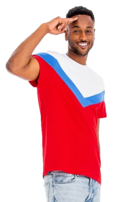 CHEVRON COLORBLOCK  TSHIRT