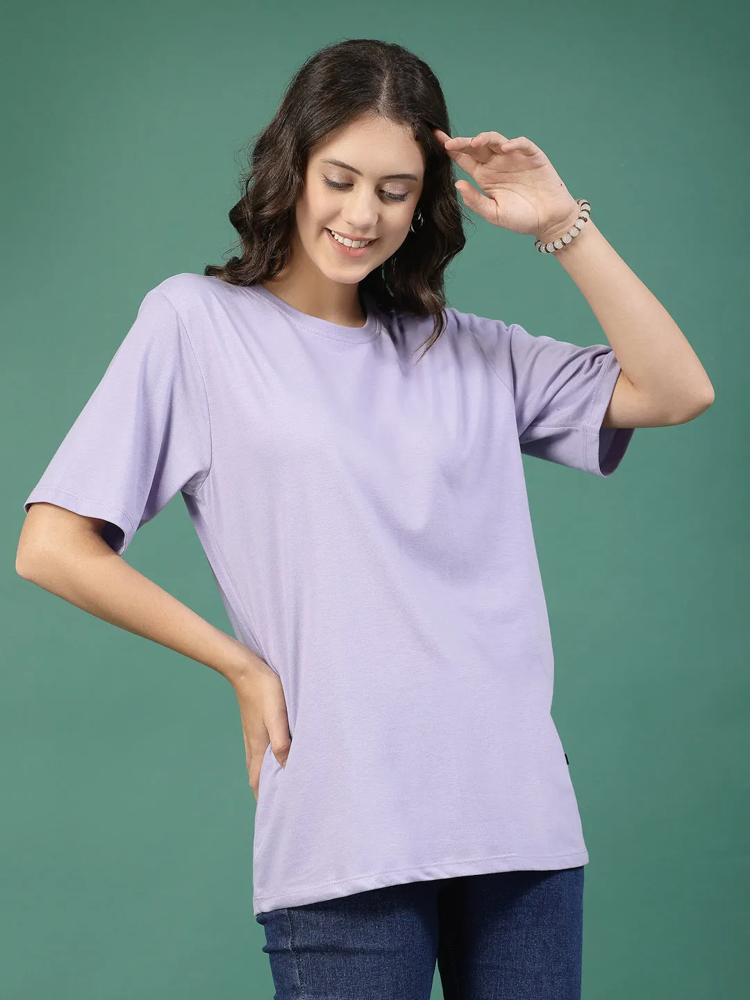 Chic and Relaxed Printed Oversized T-shirt