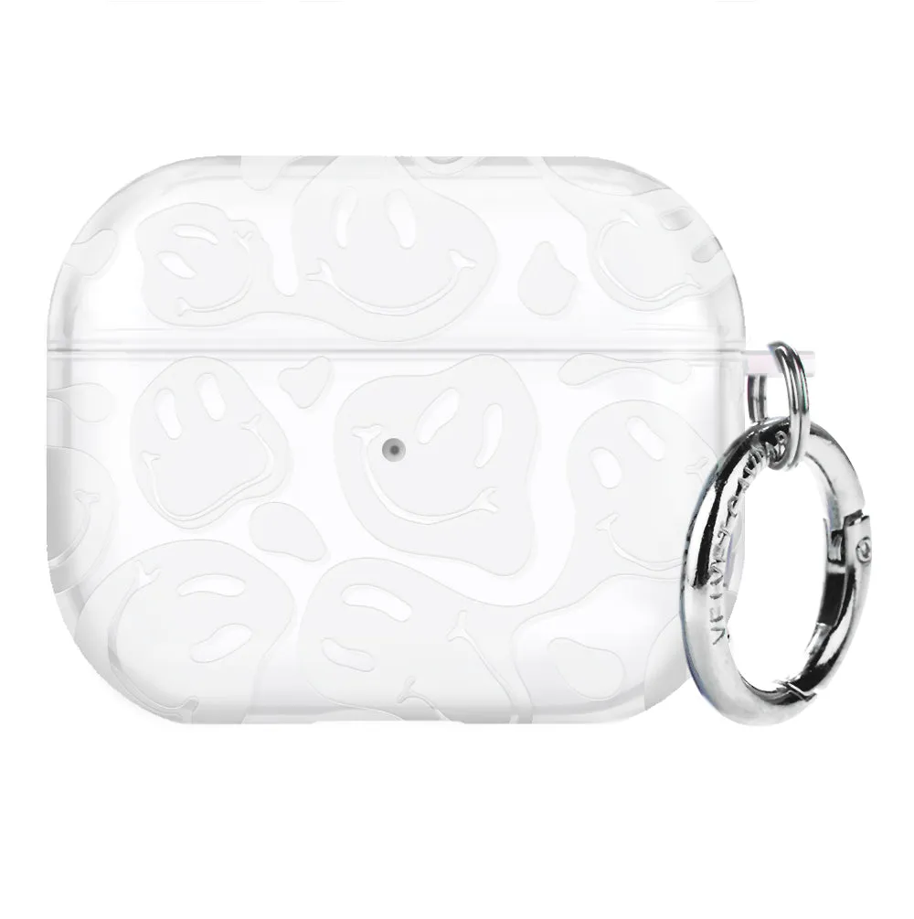 Clear Frosted Smiley AirPod Case