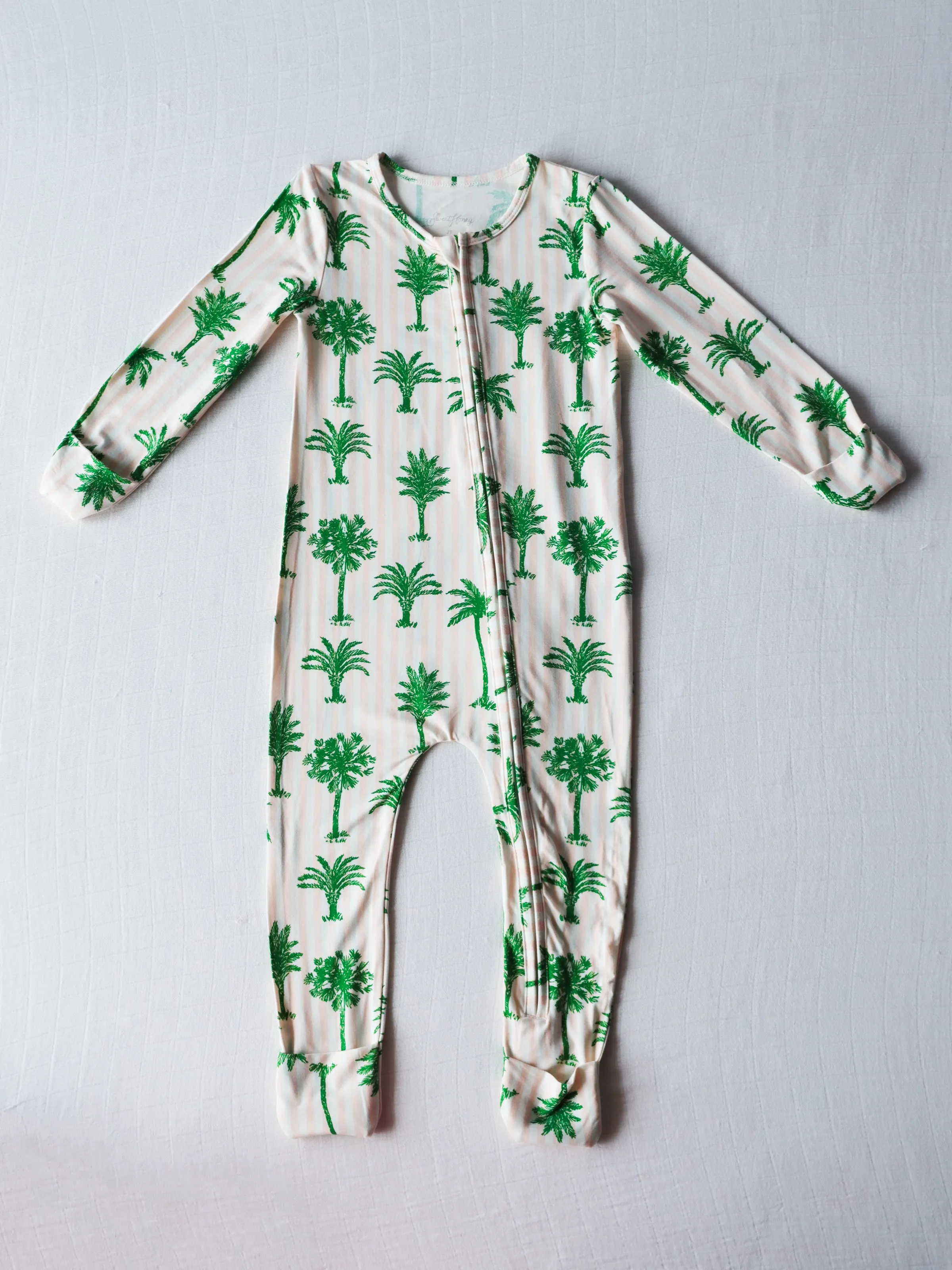 Cloud Layette - Palm Tree Stripes